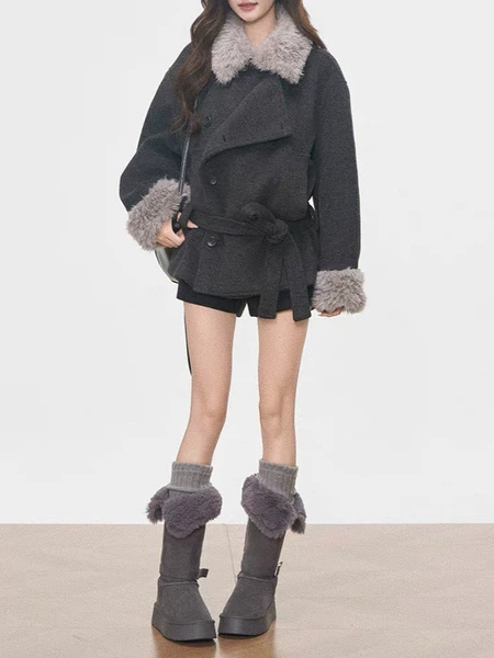 Dark gray coat
