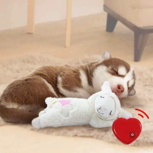 Амазонка взрывы домашних животных против беспокойства успокаивает плюшевую игрушку сердцебиение ягненка щенка кошка спит спокойно