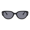 Advanced decorations solar-powered, retro glasses, sunglasses, 2023 collection, high-quality style, Korean style, cat's eye