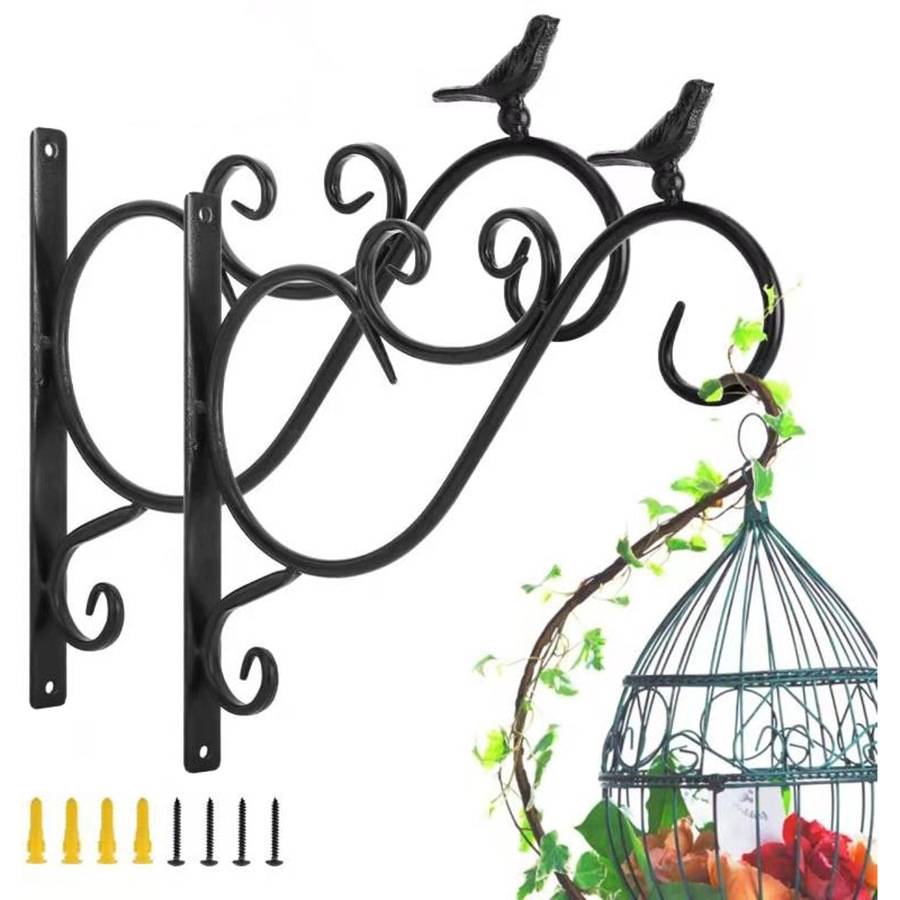 欧式壁挂式铁艺花篮金属装饰吊篮支架悬挂花架客厅阳台绿植挂件