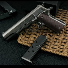 1911全金属1:205M大号抛壳真拆卸模型合金儿童玩具枪不可发射潮跨