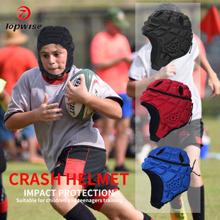 Cross-border Rugby Helmet Goalkeeper Anti-collision Sports Hat Children's Training Baseball Protector Soccer Goalkeeper Head Protector