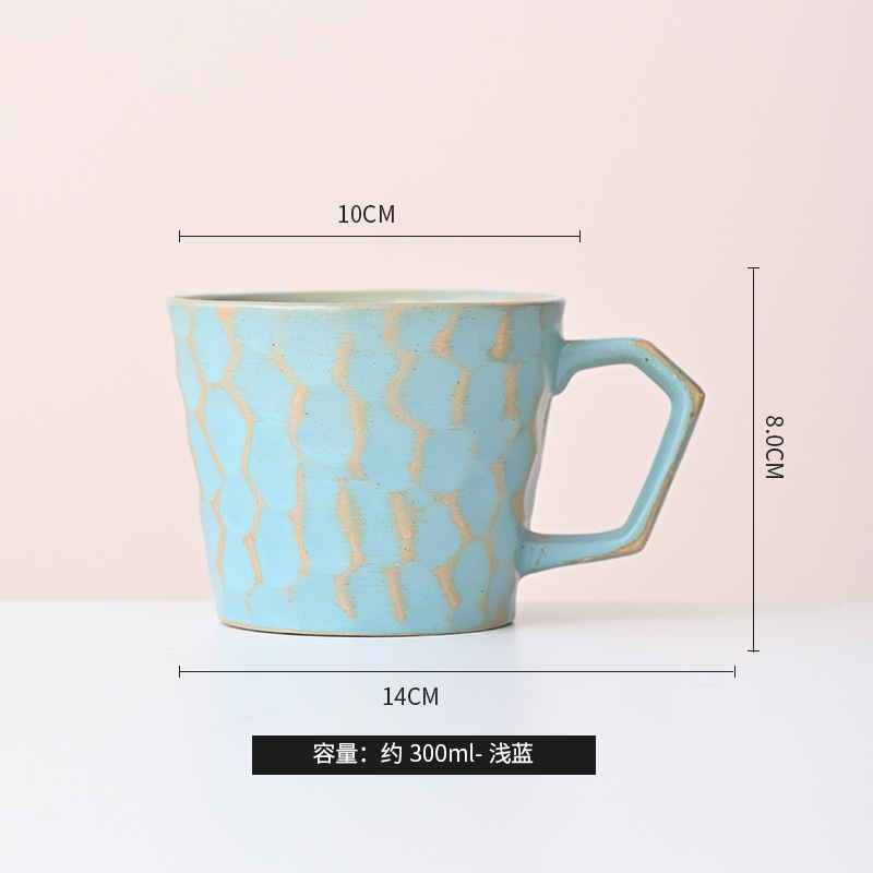 Taza de cerámica simple taza de agua de moda taza de café casera taza de desayuno taza de leche para hombres y mujeres de alto valor de regalo de taza