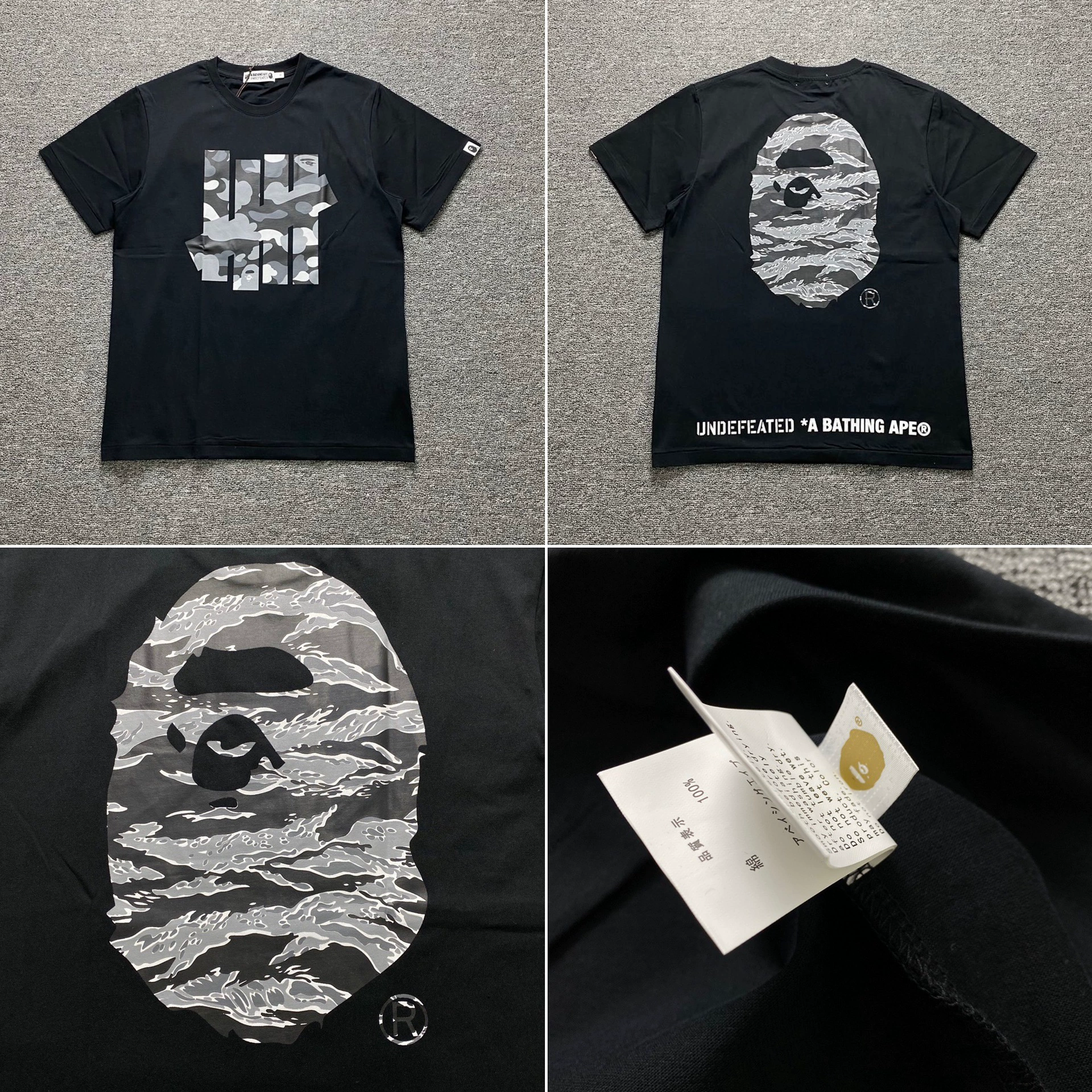 Стильный брендовый топ BAPE с половинными рукавами TEE для мужчин и женщин, камуфляж голова обезьяны, высокого уровня, свободный крой, короткий рукав