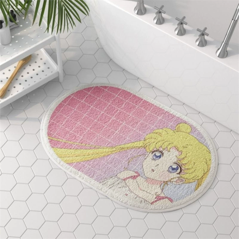 Милый нескользящий коврик для спальни, Sailor Moon