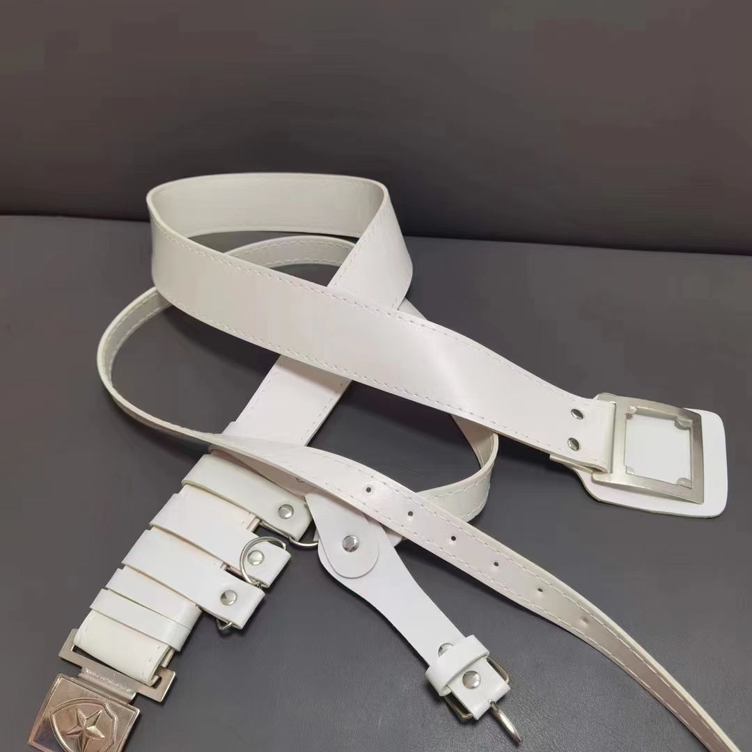 升旗手白色斜跨腰带外腰带乐队礼服配饰腰带保安礼服腰带礼仪带