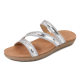 IELTS Run plus size Hollow Cross-border Flat Rhinestone Sandals Bohemian Wind Electric Embroidered Comfortable Women's Shoes for Summer