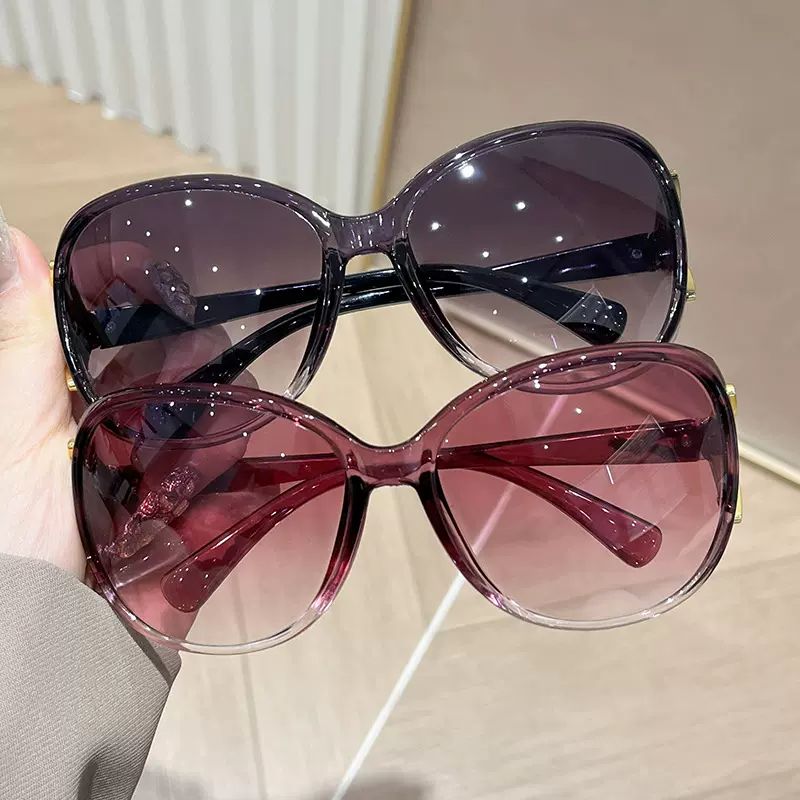 2025欧美时尚大框太阳镜户外防紫外线墨镜男女出游骑行防晒眼镜