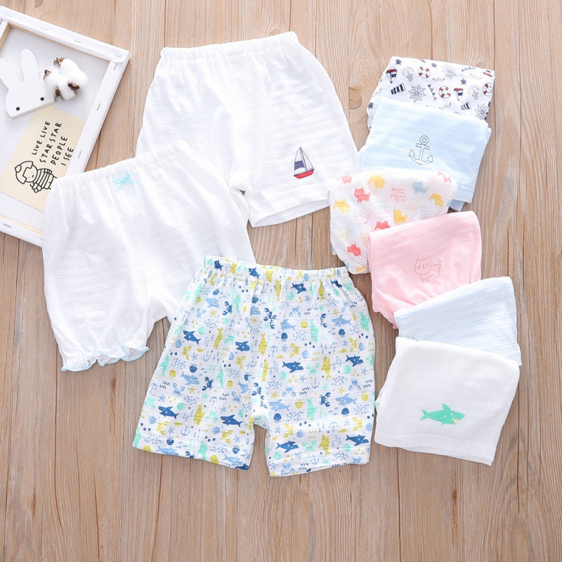 Summer children's bamboo breathable leggings for boys and girls