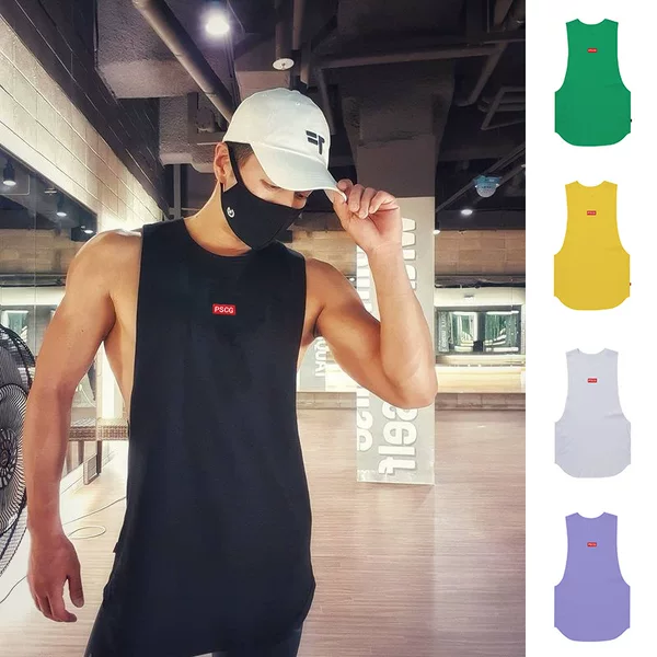 Men's Quick-drying Vest Muscular Men's Sports Sleeveless Top Korean Style Fashion Brand Amazon AliExpress Monopoly
