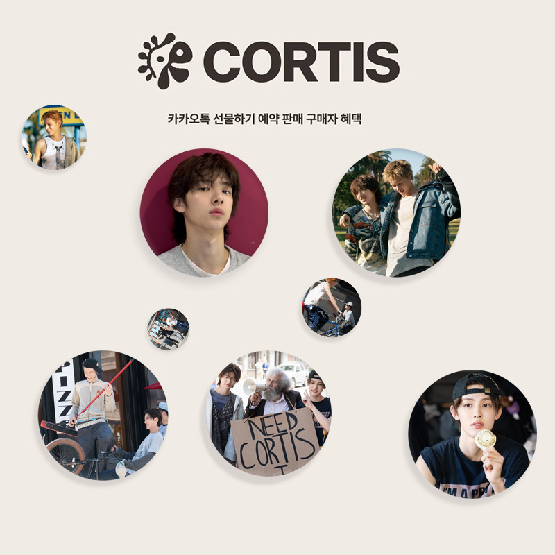 CORTIS 更新图集徽章周边 安乾镐马口铁胸牌 小圆镜钥匙扣挂件|undefined