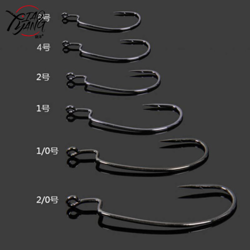 Airlua fishing lure, crank hook, soft bait hook, high carbon hook, small shrimp hook, soft insect hook, Texas fishing group accessories hook