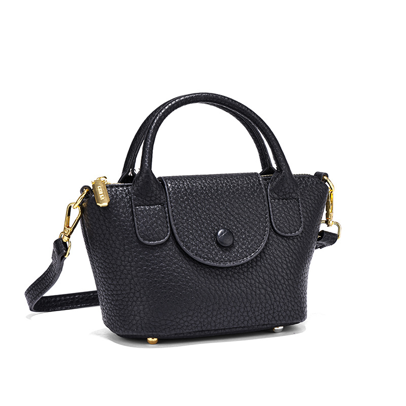 Panier à légumes de niche haut de gamme, mini sac à motif litchi, sac à bandoulière portable à la mode pour femmes, nouvelle collection 2023_voghion.com