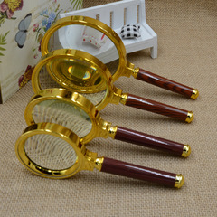 60-110mm Plastic Handheld Reading Glasses with Glass Lenses for Elderly, Reading Newspapers, Children's Outdoor Exploration