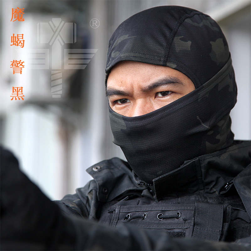 Jefe de camuflaje Ninja sombrero de secado rápido transpirable deportes bufanda al aire libre a prueba de viento a prueba de arena camuflaje bufanda