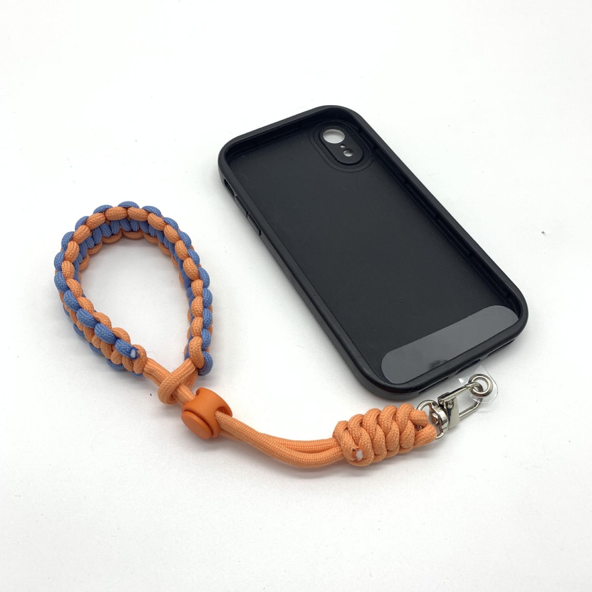 Beijing naranja tejido retráctil teléfono móvil cordón muñeca Cámara anti-Pérdida cuerda hombres y mujeres Correa gruesa resistente a la caída deportes al aire libre