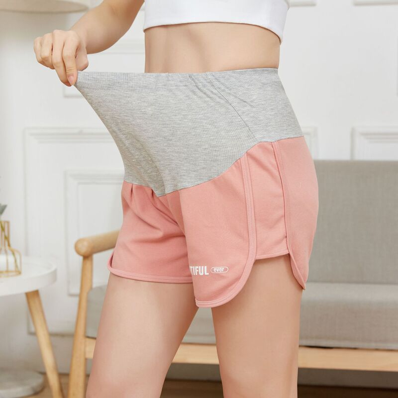 Summer new cotton belly casual sports shorts loose outdoor thin pregnant women shorts a generation of fitness
