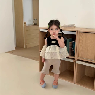 宝宝衣服夏款女童背心娃娃衫短裤套装儿童夏装厂家批发加工定制