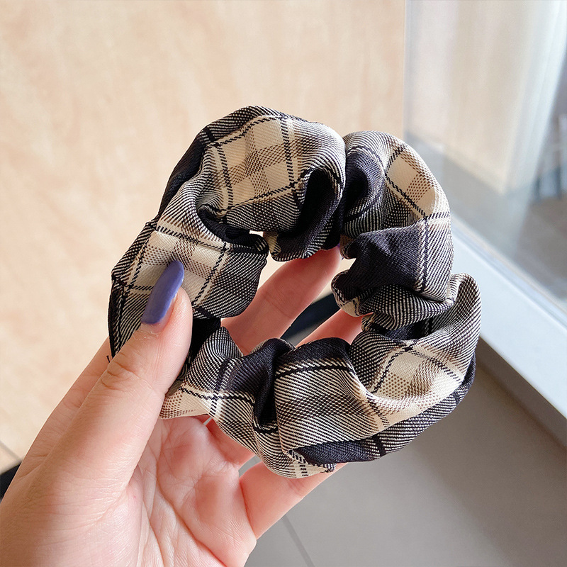 Temperamento flor triturada intestino grueso anillo para el cabello de mujer alta cola de caballo correa 2025 nuevo dulce no daña cabello cuerda para el cabello