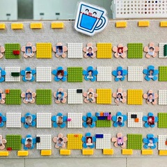 幼儿园积木签到墙环创区域墙面今天我来了进区牌材料晨间打卡主题