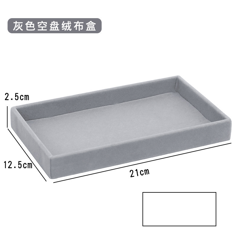 Muestra de joyería negra de alta calidad de tela de vello para ver paletas de joyería caja de almacenamiento collar de joyería anillo bandeja de visualización image 28