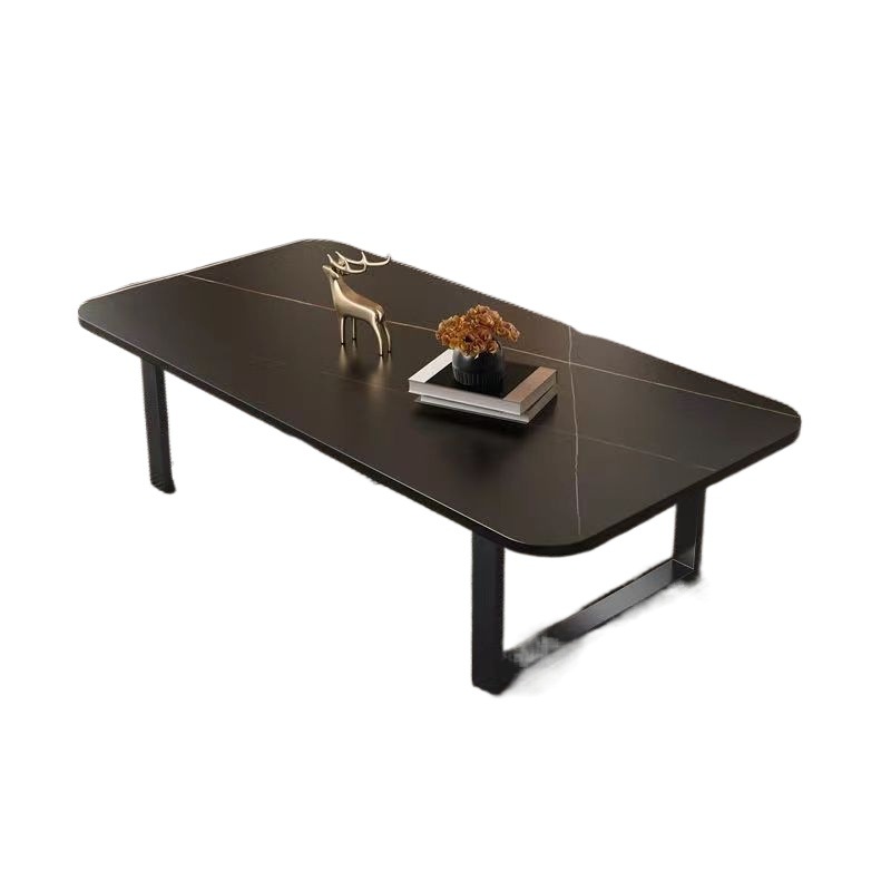 Mesa de centro para un apartamento pequeño, mesa de té de roca, sala de estar, mesa de té minimalista para el hogar, mesa rectangular simple al por mayor