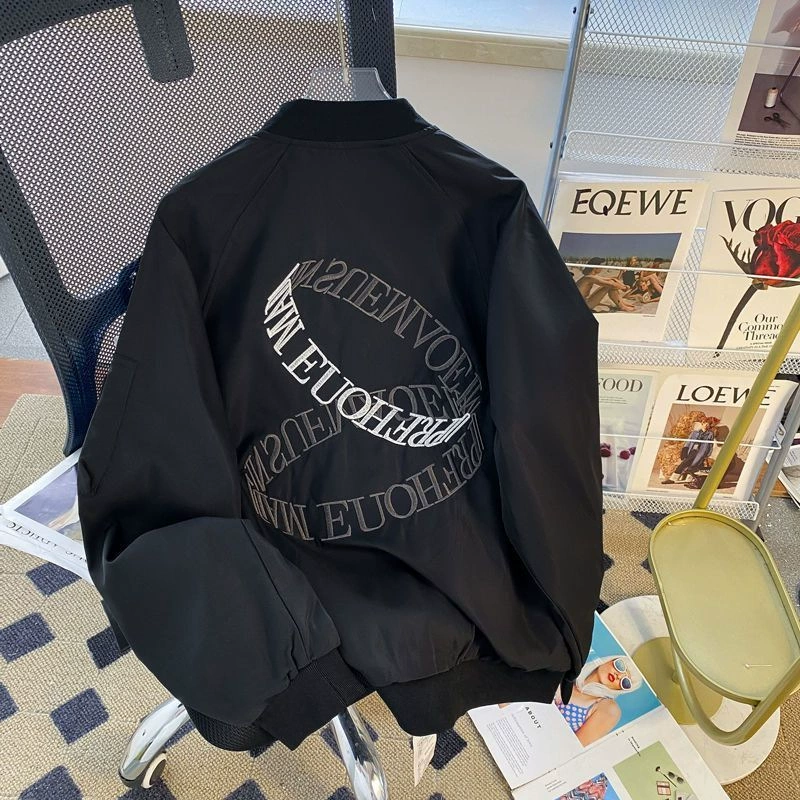 Американский винтаж надписью jacket Мужской весна и осень VIBE повседневный baseball стиль