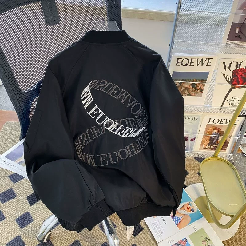Американский винтаж надписью jacket Мужской весна и осень VIBE повседневный baseball стиль