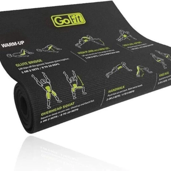 GoFit профессиональный коврик для йоги, нескользящий спортивный коврик для фитнеса, йоги, бесшумный амортизирующий тренировочный коврик для пилатеса GF-GDM