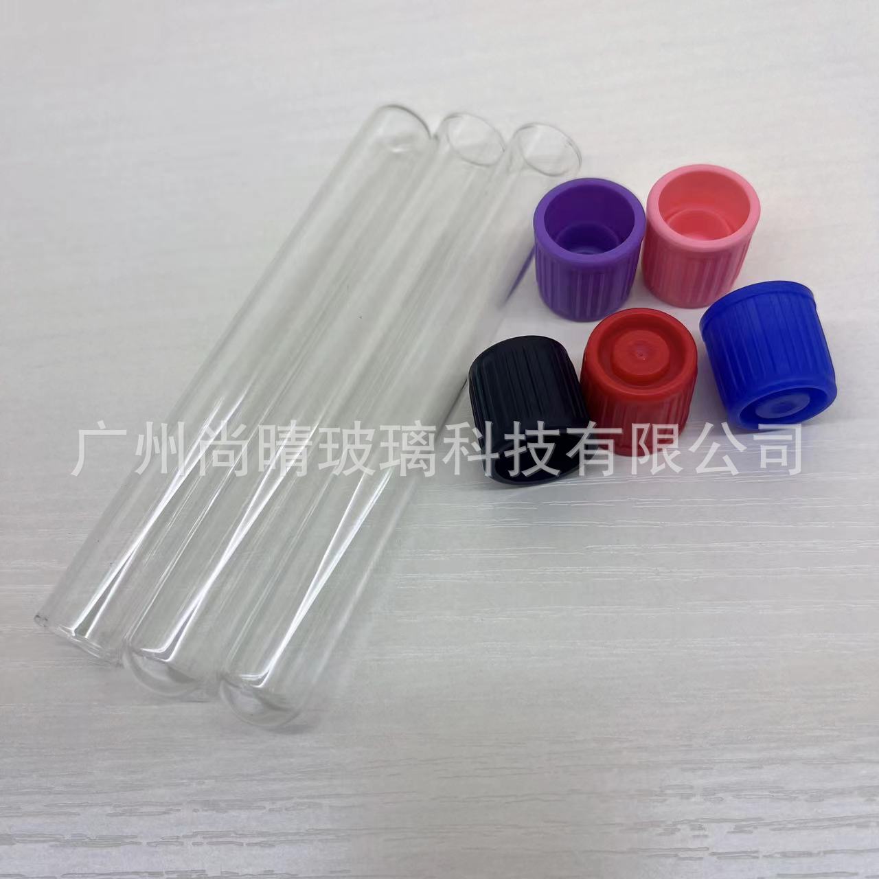 En stock 5ml botella de tubo de ensayo de líquido de 5ml ampolla inferior redonda de vidrio cosmético transparente botella tubo de recolección de sangre