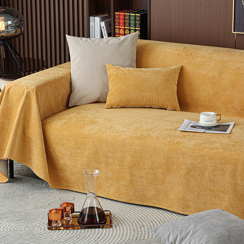 Toalla de sofá impermeable de color sólido de tela universal Four Seasons Toalla de cojín de sofá a prueba de orina para mascotas minimalista moderna al por mayor