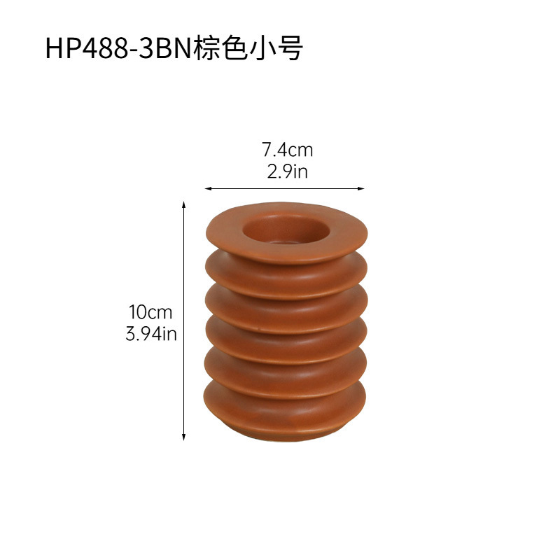 Wabilifeng candelabro de cerámica vela de aromaterapia candelabro asiento hogar escritorio sala de estar casa de familia decoración creativa decoración