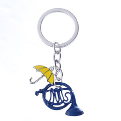 Cross-border best-selling Alice in Wonderland trumpet umbrella keychain bag accessory direct source factory sales