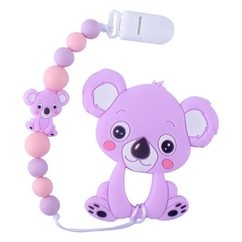 Comercio exterior nuevo mordedor chupete cadena traje bebé suministros silicona chupete cadena Kaola mordedura de juguete de dibujos animados