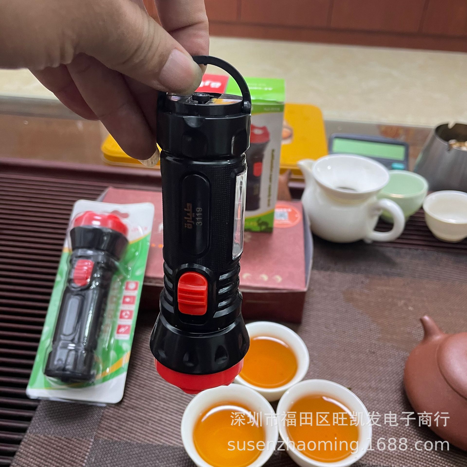 LED手电筒 宝莲灯+侧灯