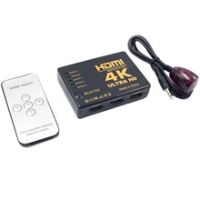 HDMI�л��� 5��1�� 5��1 4kx2k �������HDMI��չ�ڹ�������ң��