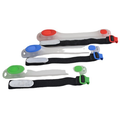Factory direct sales luminous armband outdoor sports night running flash bracelet safety warning LED silicone luminous armband