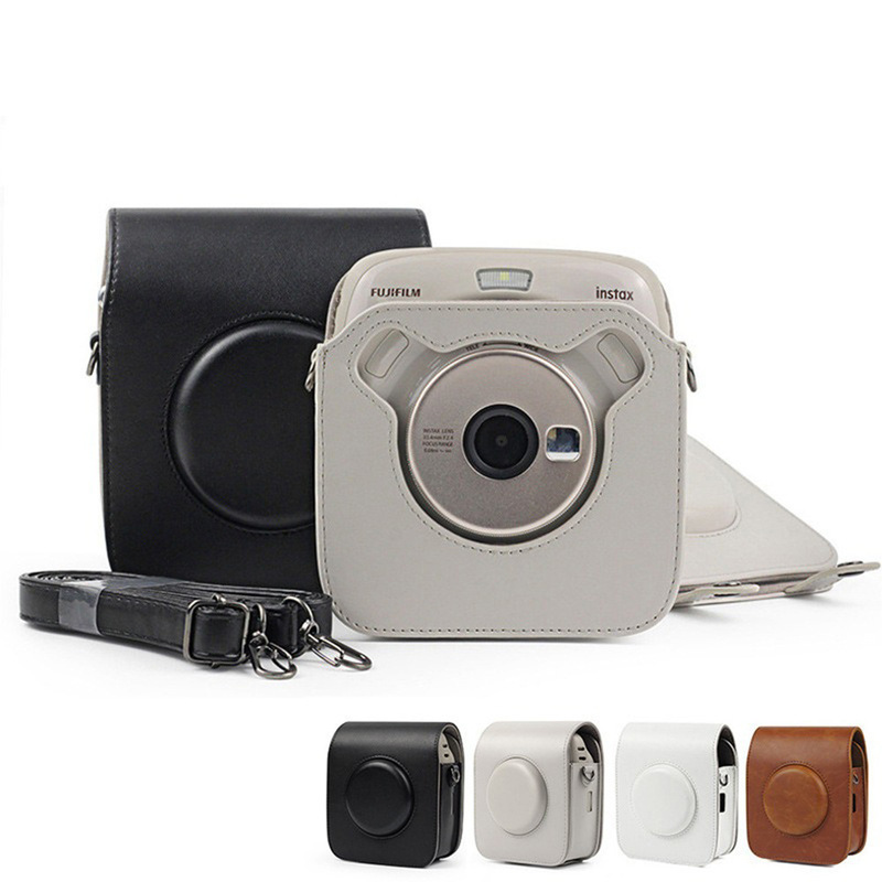 Suitable for Polaroid Sq20/10 Retro Brown Camera Bag Square Square Storage Pu Digital Protective Case Suitable for Polaroid Sq20/10 Retro Brown Camera Bag Square Square Storage Pu Digital Protective Case