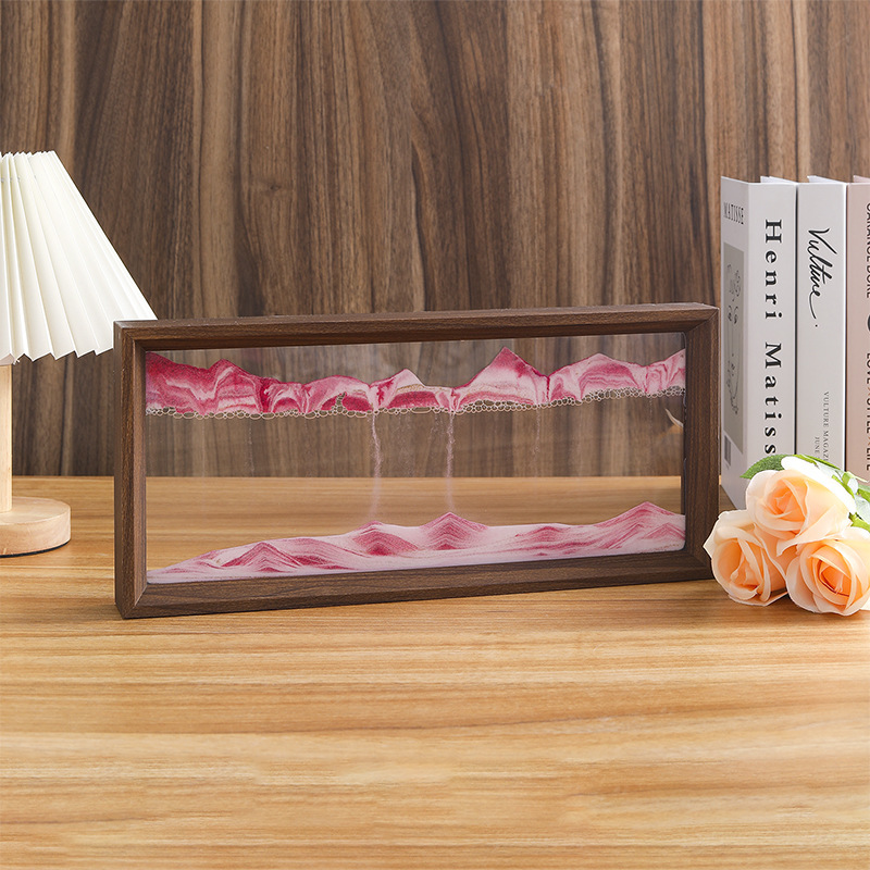 ♤ Quicksand Photo Frame Decompression Quicksand Painting Ornaments Living Room Desktop Decoration Hourglass Office Graduation Season Souvenirs