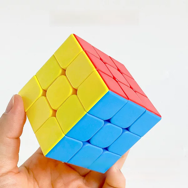 5.7cm Three-Layer Solid Color Rubik's Cube, Clear Ocean Color, Children's Toy, Stress Relief, Educational Puzzle Cube, Manufacturer Wholesale, Competition