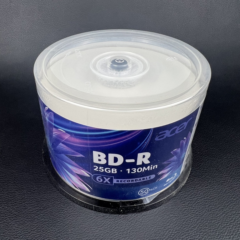 acer宏碁BD-R蓝光可打印25GB光盘BD大容量蓝光空白刻录盘25G空碟