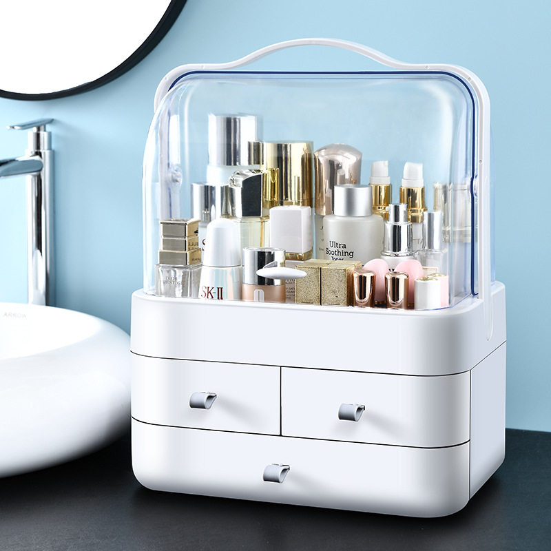 Internet Celebrity Cosmetics Storage Box Drawer Dust-Proof Storage Rack Desktop Finishing Box Skin Care Dressing Table