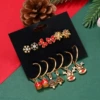With bow, 6 pair, with snowflakes