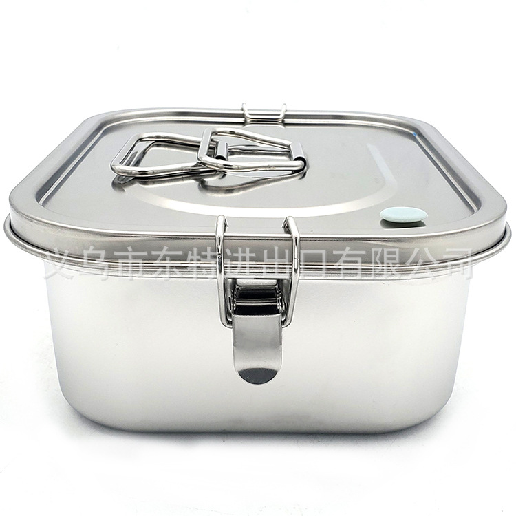 Factory direct sales of stainless steel 304 lunch boxes, individual meal boxes, retro lunch boxes and bento boxes detail image 6