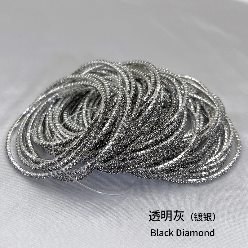 01-3 투명 회색 실버 도금