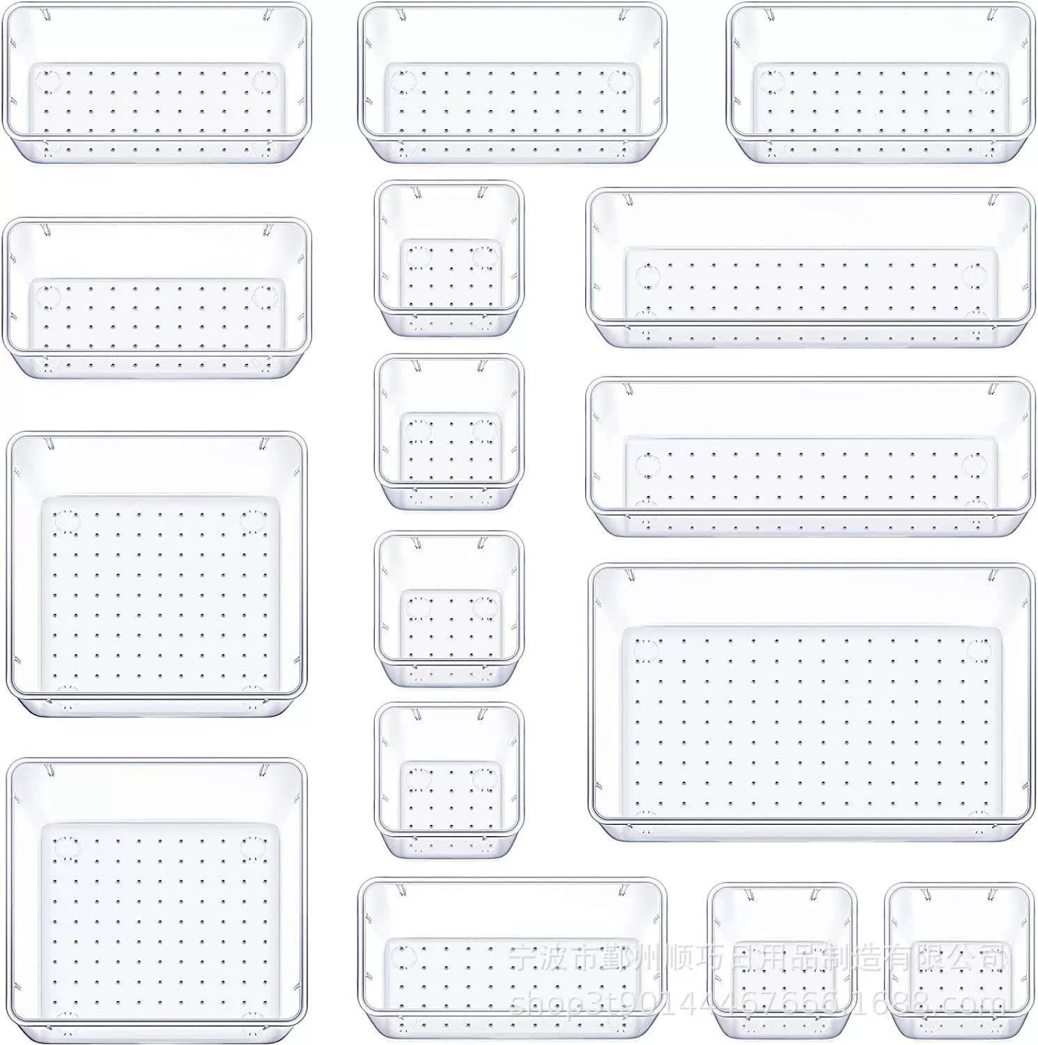 抽屉式收纳盒办公桌文具整理盒桌面大容量杂物分类塑料盒储物柜