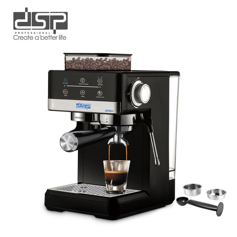 Dsp/Dansong Coffee Machine Italian Espresso Household Small Semi-Automatic Steam Grinding All-In-One Machine Ka3123 Dsp/Dansong Coffee Machine Italian Espresso Household Small Semi-Automatic Steam Grinding All-In-One Machine Ka3123