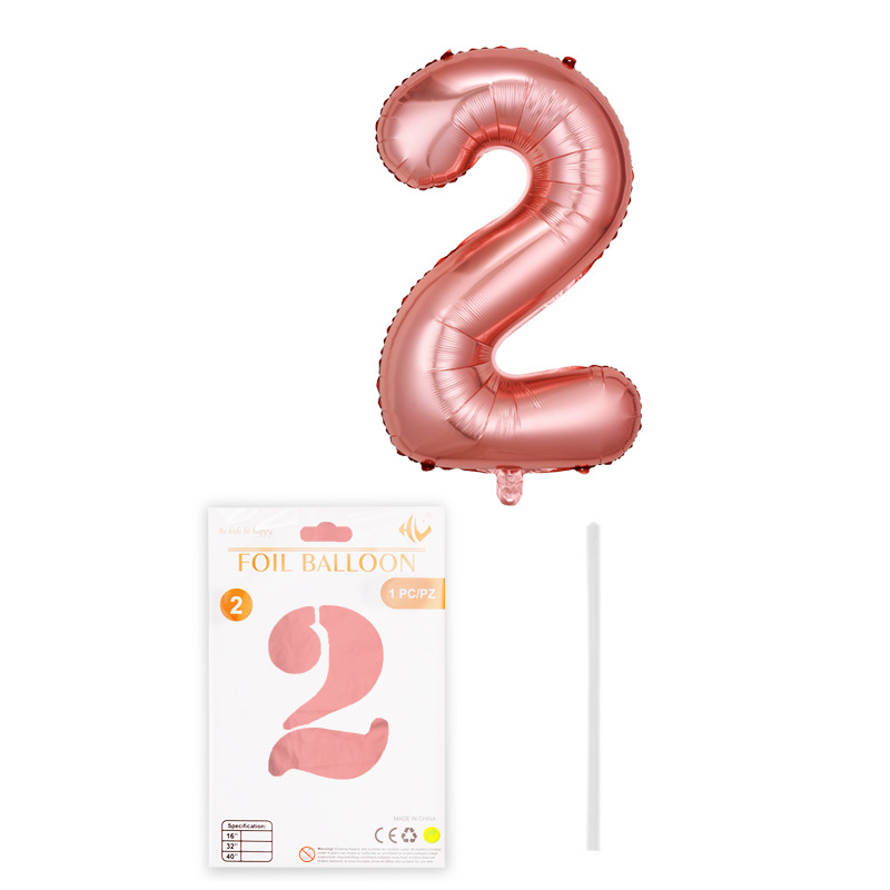 Globo digital de 16 pulgadas tapa dura tarjeta de papel de embalaje independiente película de aluminio Globo Decoración de fiesta de cumpleaños papel de aluminio al por mayor