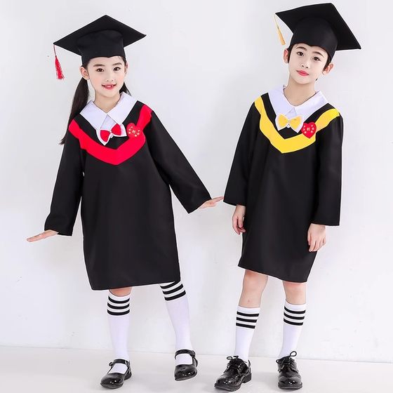 Kindergarten Bachelor's Uniform, Primary School Student Graduation Uniform, Photo Dress, Doctor's Hat, Graduation Class Kidsren's Photography Doctor's Uniform
