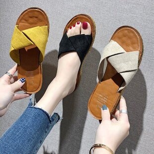2019���¿����ЬŮ�n��ƽ�׽���Y�⴩һ����ɳ����Ь